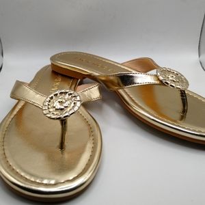 Jack Rogers Gold Sandals